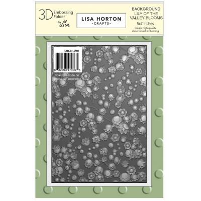 Lisa Horton Crafts 3D Embossing Folder - Lily Of the Valley Background